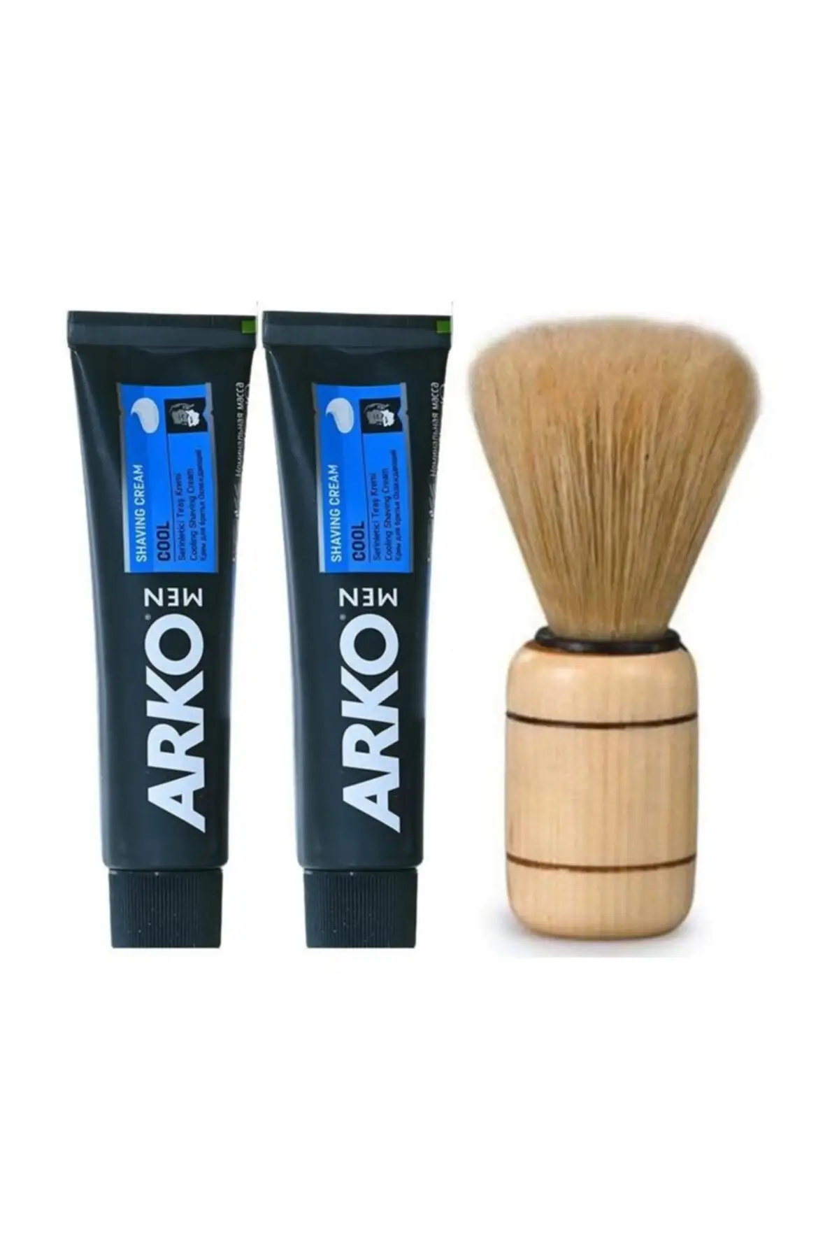 Men Cool 2 Pcs Shaving Cream Shaving Brush Set 712663