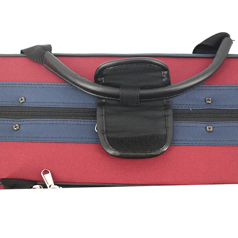 4/4 3/4 Double Violin Case New Violin Box Foam Lightweight Square Case With Two 4/4 violins on board the plane