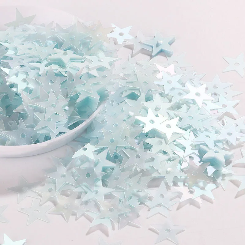 10g Matte Light blue Sequin Flower Plum Star Shell Shape Sequins Paillettes Wedding Confetti DIY Handcraft Sewing Accessories