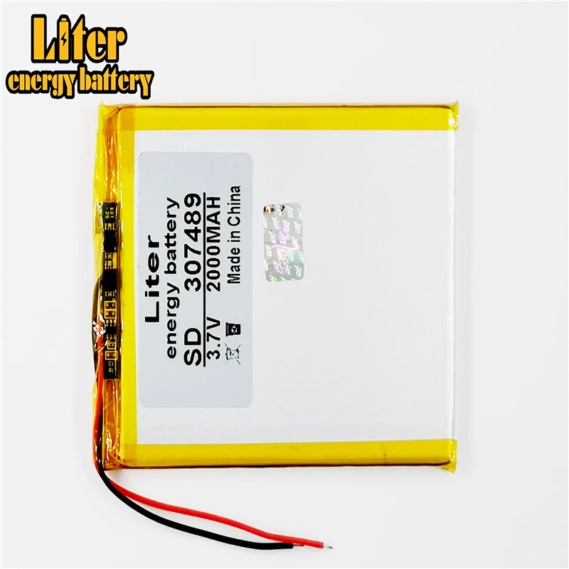 best battery brand New cool than U25GT 307489 3.7V 2000MAH Tablet polymer battery 307590 tablet computer batteries battery fre