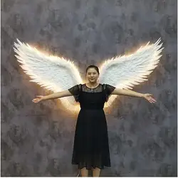 Led Glow Wing Angel 250cm Background Wall Big Light White