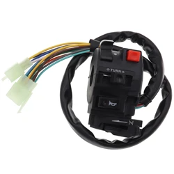 Motorcycle Light Hi-Lo Beam Kill Electric Start Turn Horn 5-Function Switch with Choke Lever for ATV Quad 4 Wheeler