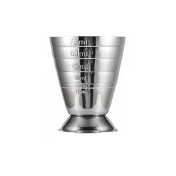 75Ml Roestvrij Staal Meten Cup Cocktail Tool Bar Gemengde Drinken Accessoires 3 In 1 Cocktail Gereedschappen Bar Jigger Cup