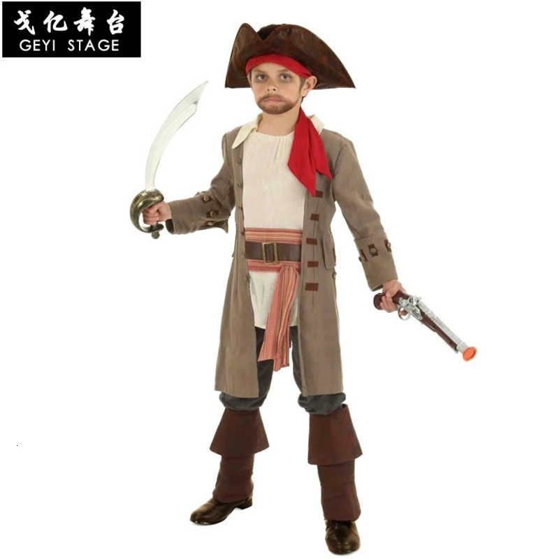 

Captain Jack sparrow pirate costume cosplay costume Halloween costume for children costume carnival dress dress dress for