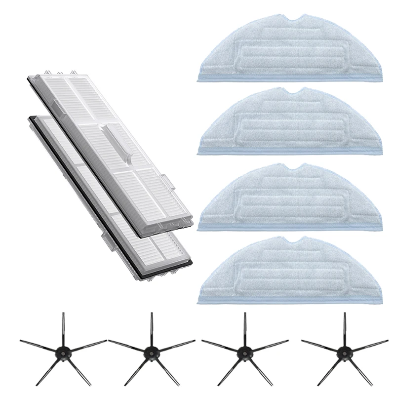 عالية الجودة فلتر Hepa تنظيف الملابس فرشاة جانبية ل شاومي Roborock T7S T7plus T7Splus S7 تنظيف القماش قطع الغيار