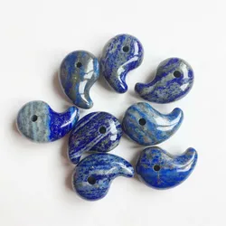 14*20*30MM Lapis Lazuli Old Japanese Magatama Gemstone Gem C Taiji Bagua Natural Stone Beads For Jewelry Making DIY Bracelet