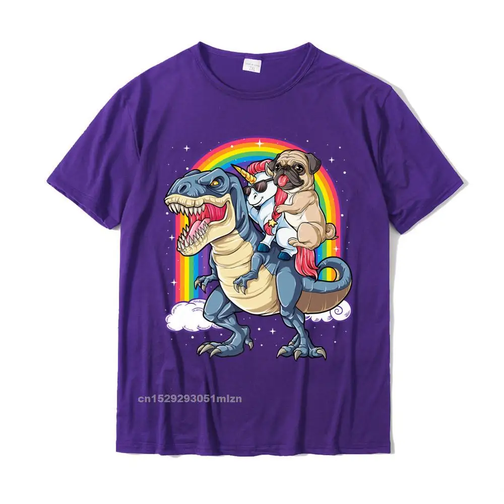 Pug Unicorn  T Rex T Shirt Women Women Rainbow Premium T-Shirt Cotton Tees For Men Casual T Shirts Printed Wholesale