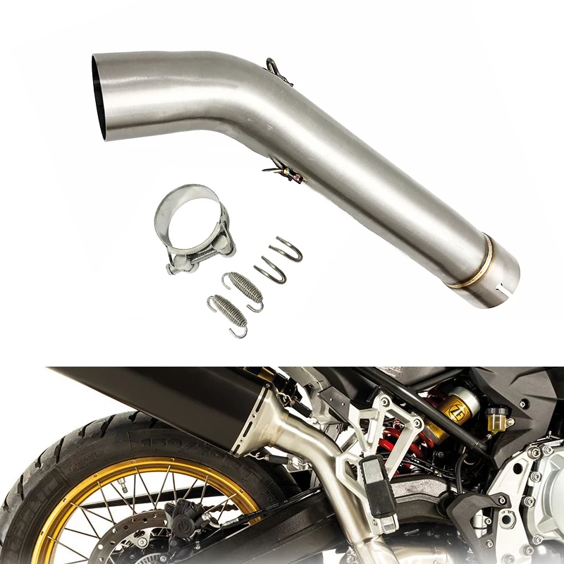 

For BMW F 850 GS ADV Adventure F 750 GS F850 GS 2018 2019 2020 2021 F750GS F850GS Exhaust Muffler Mid Link Pipe Escape Slip-on