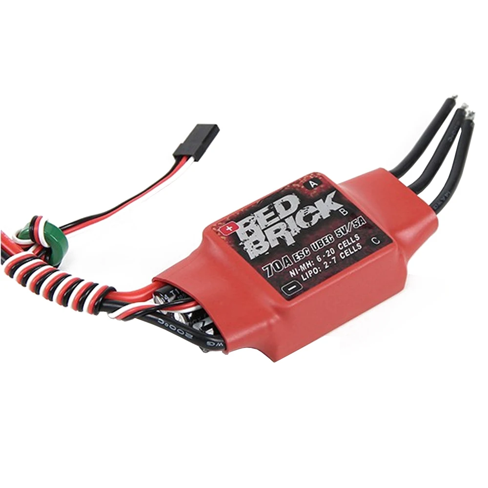 1pcs Red Brick ESC 50A/70A/80A/100A/125A/200A Brushless ESC Electronic Speed Controller 5V/3A 5V/5A BEC For FPV Multicopter