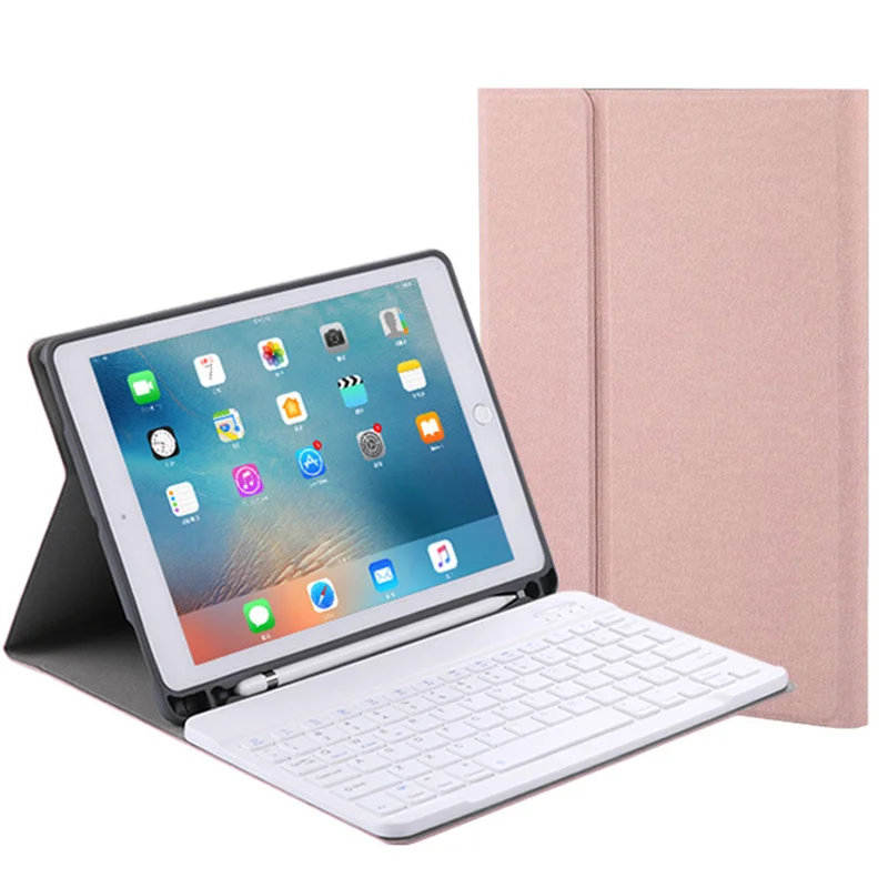 

Keyboard Case 10.5 inches for iPad Air 3 10.5 , 2018iPad/ 2017iPad/Pro9.7/ Air2/Air Wireless Bluetooth Keyboard With Pen Holder