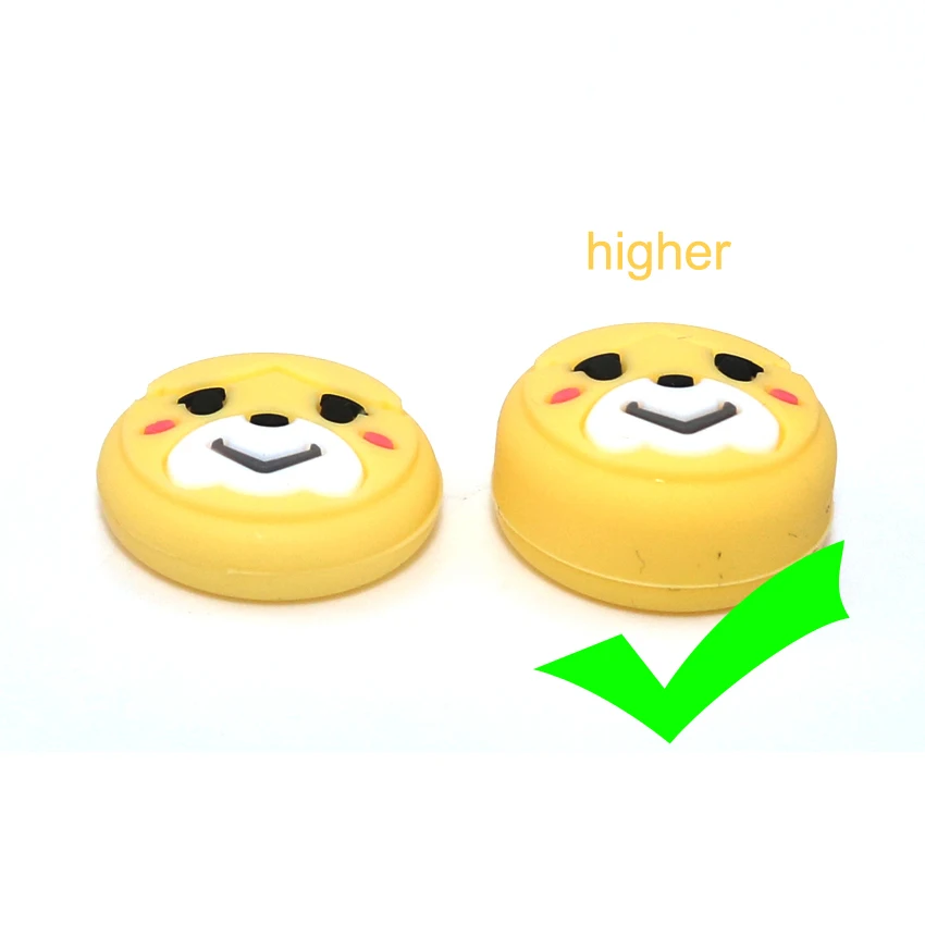 JCD 2Pcs Animal Crossing Analog ซิลิโคน Thumb Grip สำหรับ Nintend Switch NS Lite Joy Con คอนโทรลเลอร์ JoyCon จอยสติ๊ก