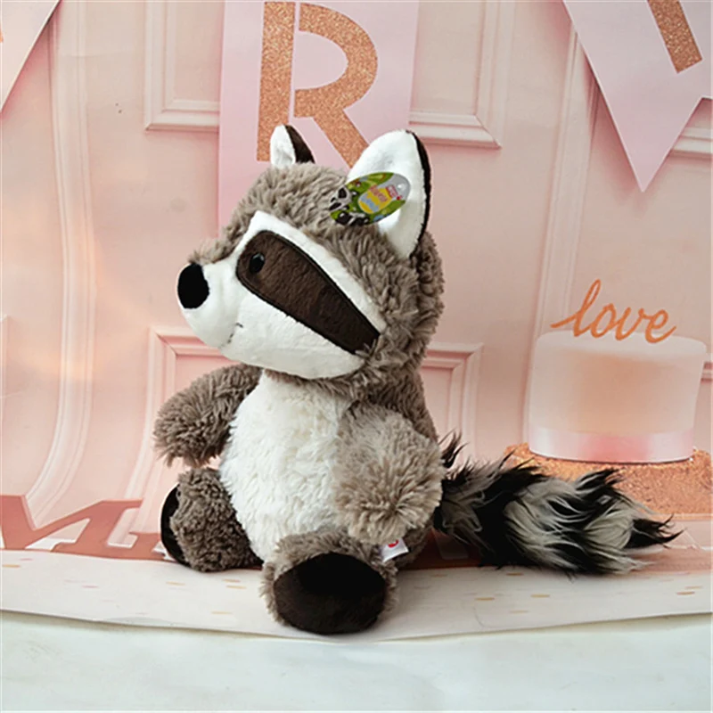 28/35/50cm Raccoon Plush Toy Forest Friends Stuffed Toy Girl Sleeping Pillow Big Tail Animal Doll Cute Creative Toys Kids Gift