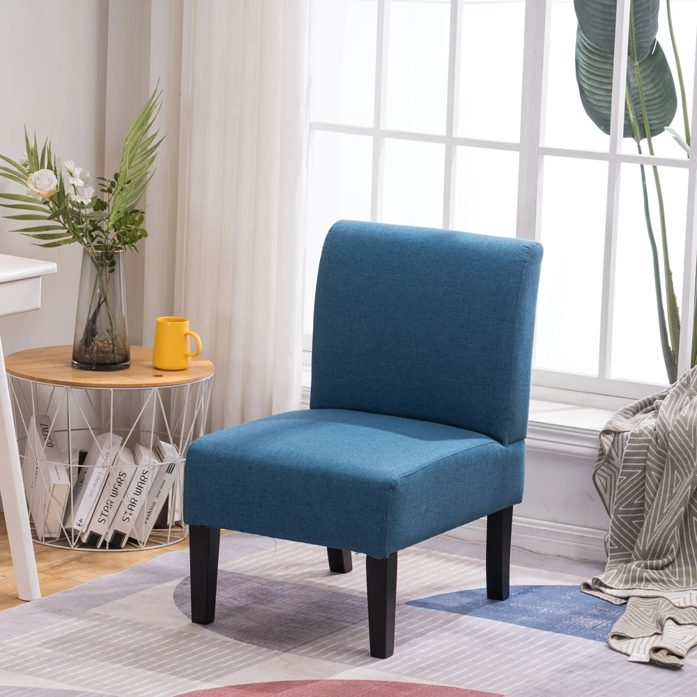 Armrest Fabric Single Leisure Chair Blue [68x50x80cm] Suitable for your Living room Study