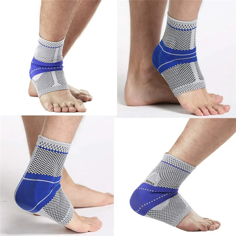 Ankle Brace, Elastic & Breathable Ankle Support Compression Sleeves Ankle Stabilizer/Foot Protection Socks with Silicone Pad