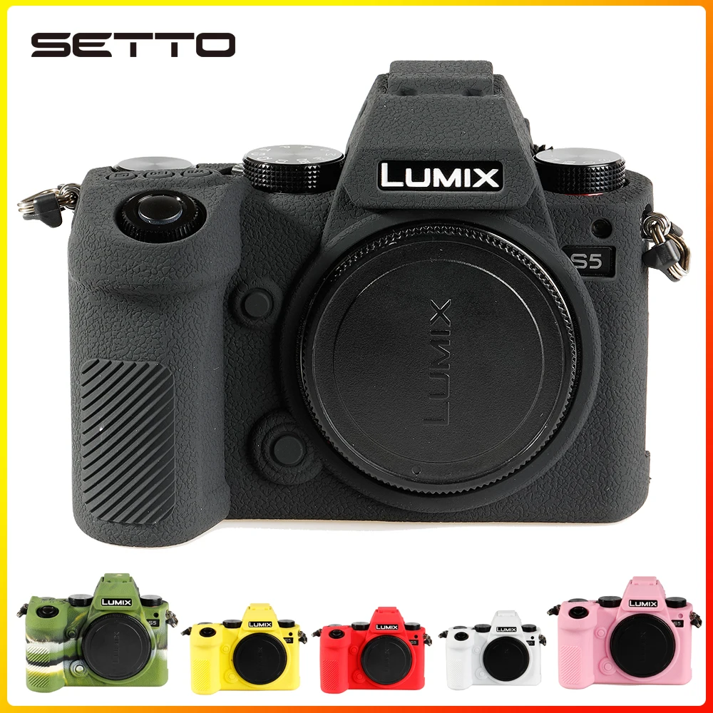 Lumix S5 카메라 가방 보호 커버에 대 한 고품질 부드러운 실리콘 고무 카메라 보호 바디 케이스 피부