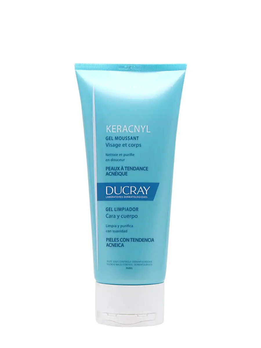 Ducray keracnyl Cleansing gel 200 ml-Soft Cleanser Gel. Acne skins