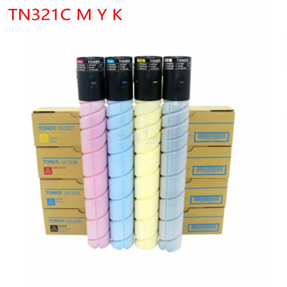 printer toner for konica minolta tn321k black toner cartridge tn321c tn321y tn321m use in Bizhub C224 C284 C364 c224e