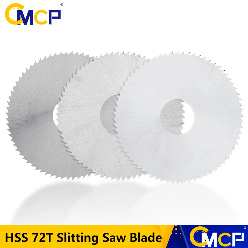 

CMCP HSS 72Teeth Slitting Saw Blade 80x22mm 0.5/0.6/0.8/1.5/2.5mm Thickness Circular Saw Blade Wood/Metal Cutting Disc