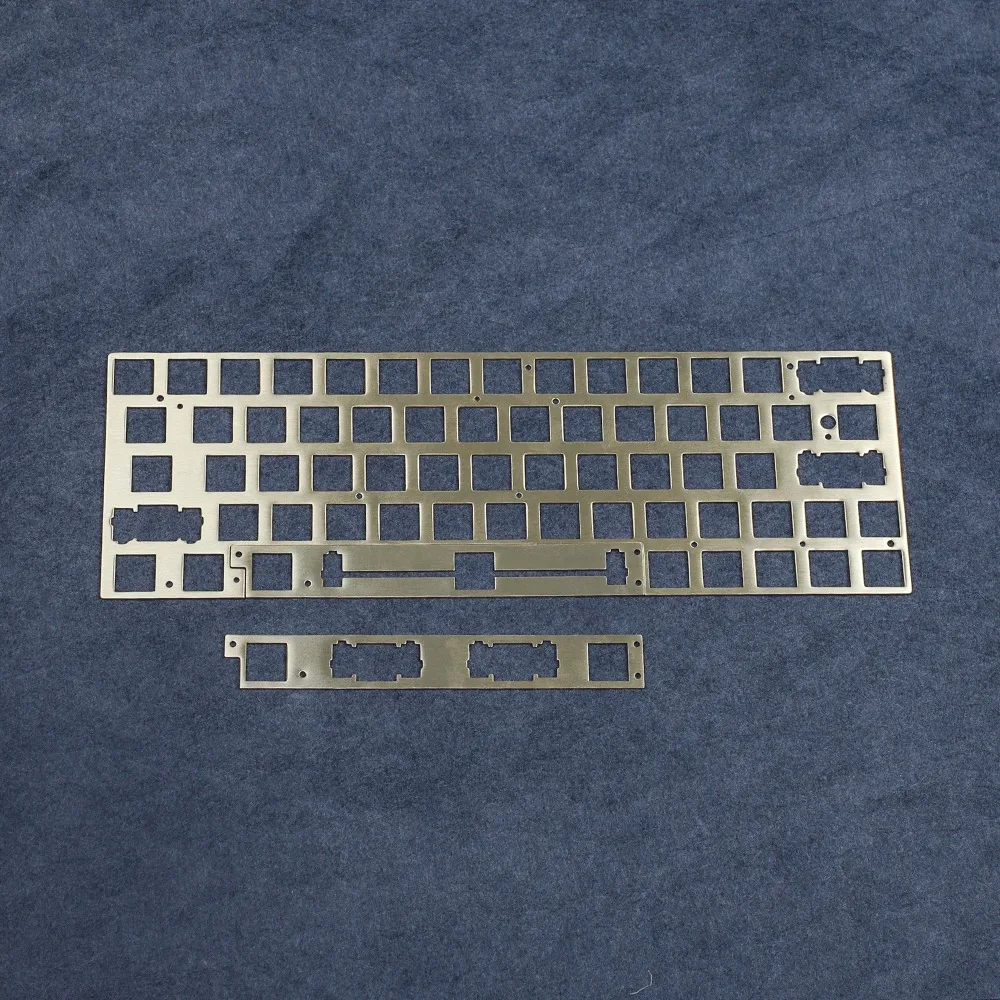 60% 61 64 GK61 GK64 Split Plate Replaceable Removable Space Module Steel Fiber Plate GK61X GK61XS Mechanical Keyboard