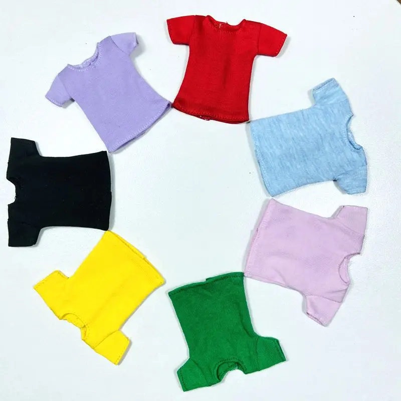 1PCS Casual Reine Farbe T-shirt für Blyth, azonen, 1/6 Puppe Kleidung Zubehör