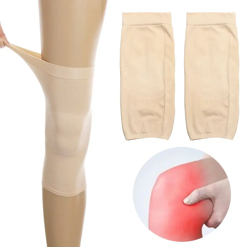 

1 пара нейлоновых коротких чехлов для ног, облегчение боли, наколенники, гетры, наколенники, невидимые шелковые чулки