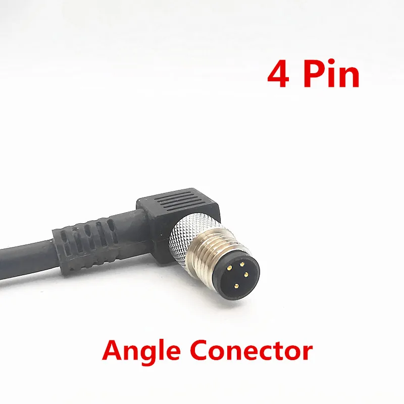 M8 Sensor Connector 5m PVC Cable Waterproof Plug Male&Female 3&4 Pin Straight&Angle for Aviation Industry Eletrical Adapter