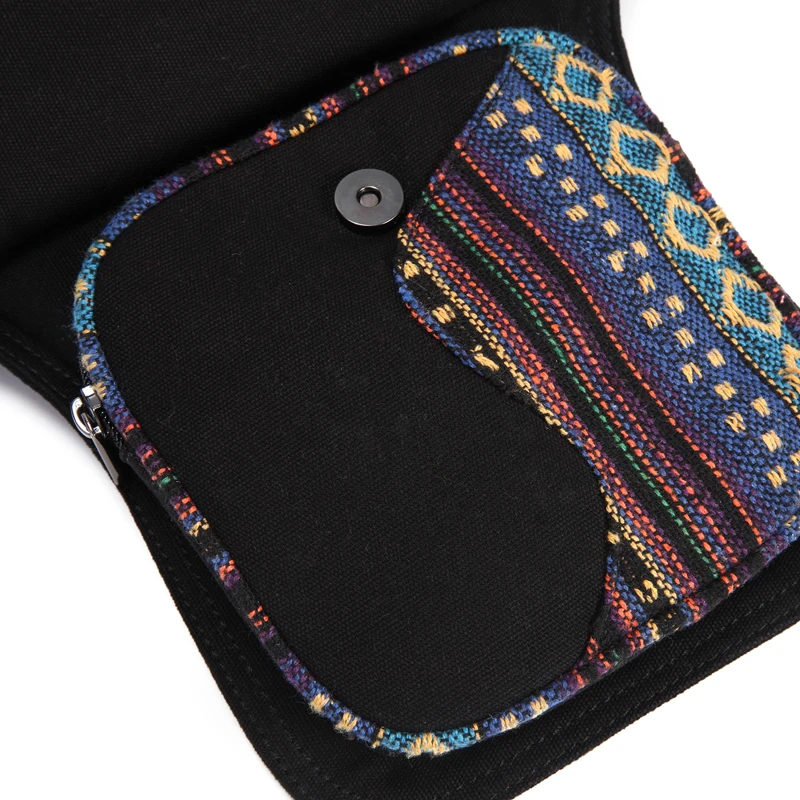 Annmouler Waist Bag for Women Bohemian Style Fanny Pack Ladies Hip Bag Patchwork Phone Pockets Bag Large Capacity Leg Bag Purse