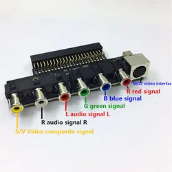 AMPLIFICADOR DE vídeo mejorado, salida de señal RGBS, tarjeta RGBS de salida de Audio para NE-C, PCE, PC, consola de motor para Grafx TV, AC, transportador RGBS