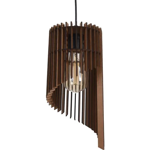 One-Piece Pendant Lamp Rustic Wooden Chandelier