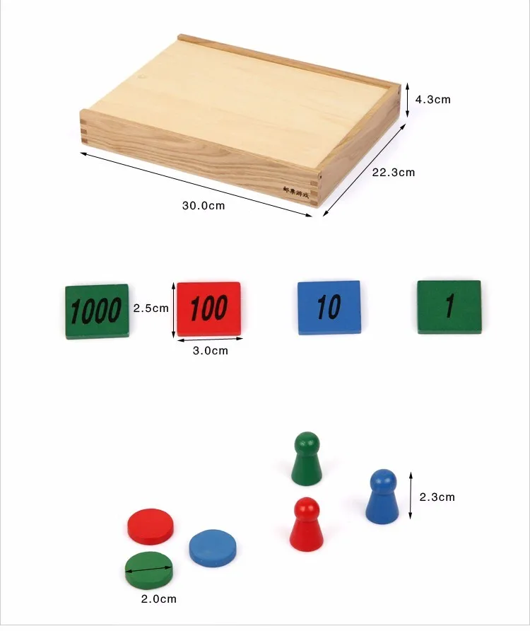 Nieuwe Baby Speelgoed Montessori Stempel Spel Math Voor Vroegschoolse Educatie Voorschoolse Familie Games Training Kinderen Speelgoed