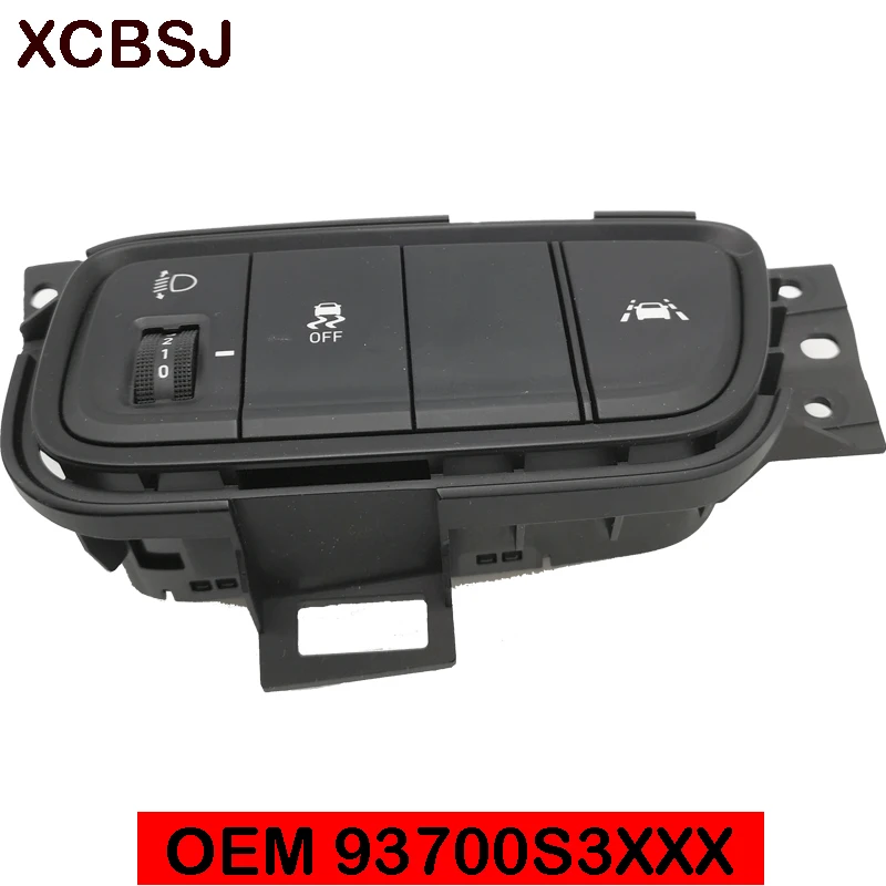 FOR Hyundai Santa Fe TM 2019 Instrument lamp anti slip side line auxiliary lane deviation switch 0EM 93700S3130 93700S3110