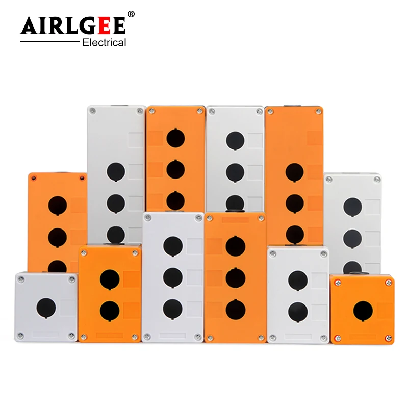 BX2 اقتصادي 22 مللي متر فتحة 12345 ثقب زر التبديل صندوق التحكم وقف الطوارئ الغبار و مقاوم للماء زر مؤشر صندوق #1