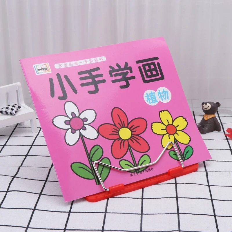 Soporte de libro de Metal de ángulo ajustable, Portable, para documentos, lectura