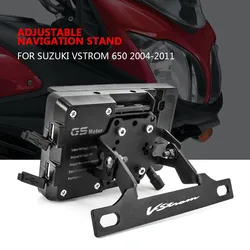 Windscren Bracket Mount Smartphone GPS Holder Navigation bracket For Suzuki V-Strom 650 2004 - 2011 2010 2009 2008 2007 Vstrom