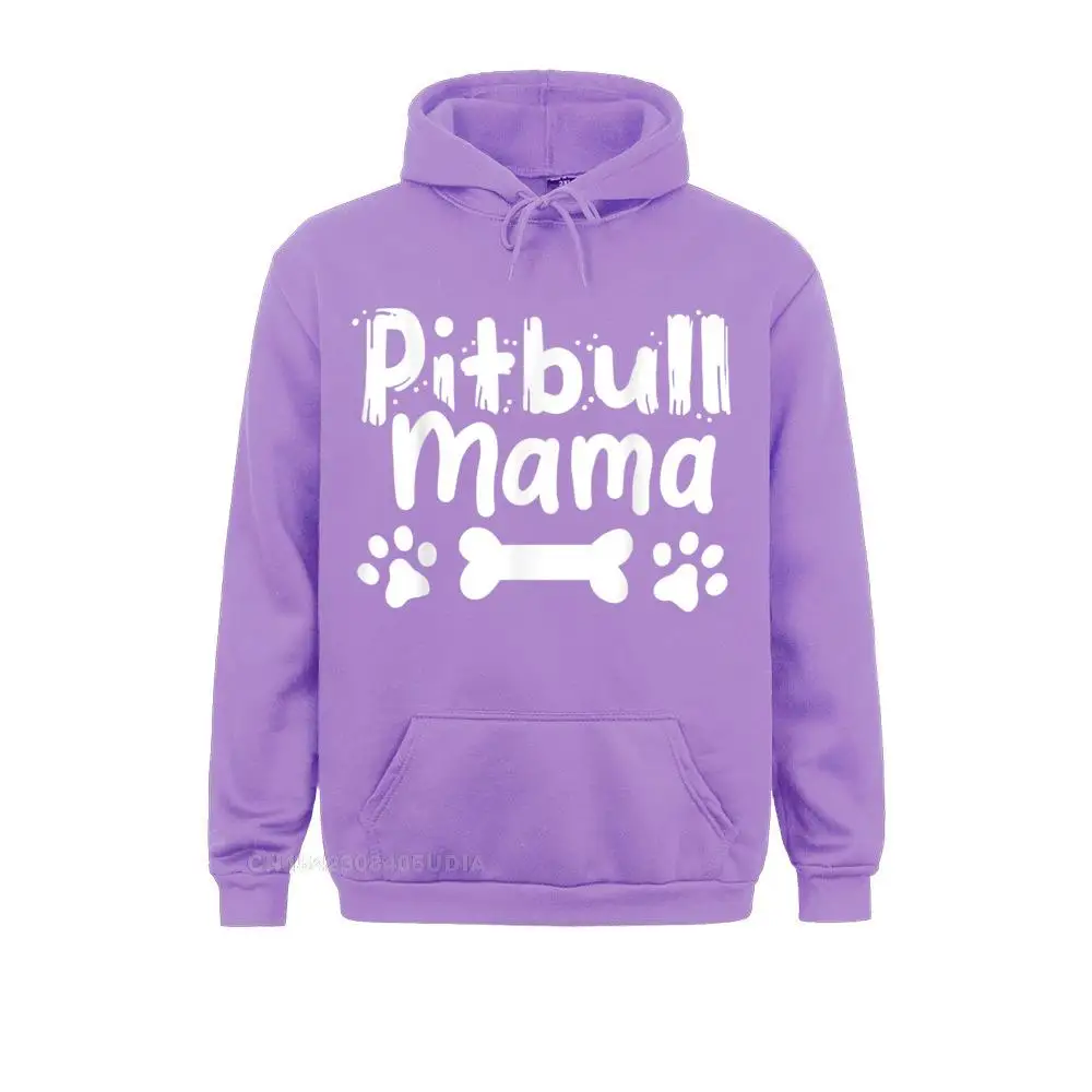 Pitbull Mama Dog Mom Dog Lover Gift Hoodie Long Sleeve Hoodies Summer/Fall Men's Sweatshirts Print Sportswears