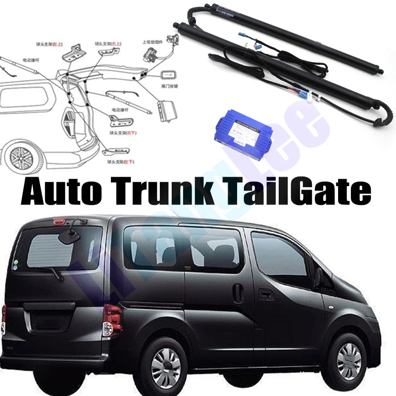 

Автомобильный подъемник для багажника для Nissan NV200 Evalia M20 2009 ~ 2020, электрический люк, стойка, актуатор для задней двери