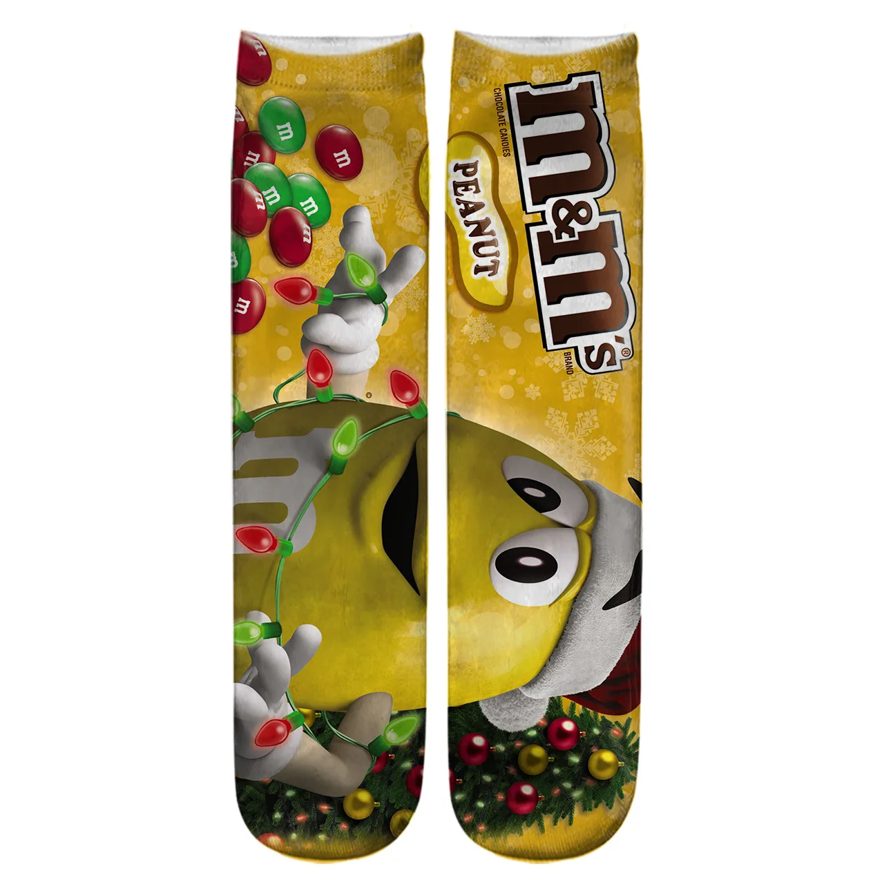 Candy 3D Printing Socks Men Women Cycling Travel Knee High Socks Novelty Design Happy Funny Candy Color Unisex Cotton Socks Gift