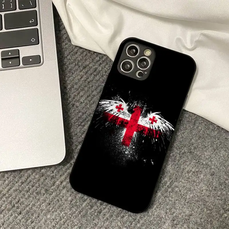 Georgia Flag Phone Case for iPhone 8 7 6S Plus X 5S SE 2020 XR 11 12 mini pro XS MAX