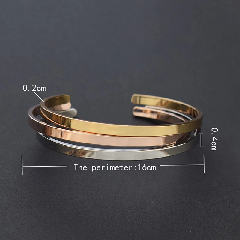 Engraved Letters Cuff Bangle Metal 26 English Alphabet Lettering Bracelets for Women Gift Bracelet Jewelry