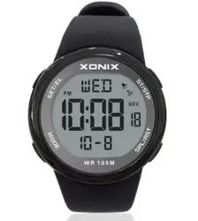 XONIX-reloj Digital deportivo para hombre, pulsera resistente al agua con luz Led de 100m, correa de silicona, multifunción, para buceo y natación al aire libre