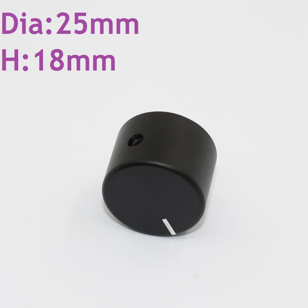 

Anodzied Aluminum Sandblasting Knob R Angel Series Inner Hole 6mm Hifi Adjustment Volume Switch Dia 15mm 20mm 25mm 28mm