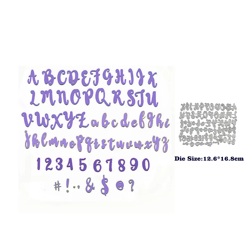 Alphabet Die Cut Metal Cutting Dies Scrapbooking Card DIY Stencil Embossing Folder New Stamps And Slimline Dies Paper Craft