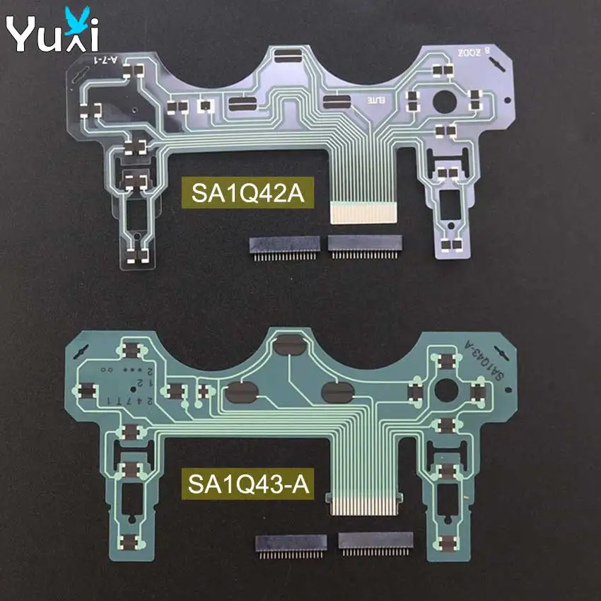 

YuXi For PS2 SA1Q42A SA1Q43-A Controller Conductive Film Keypad Flex Cable Ribbon Circuit Board With 18P 19P FPC Connector