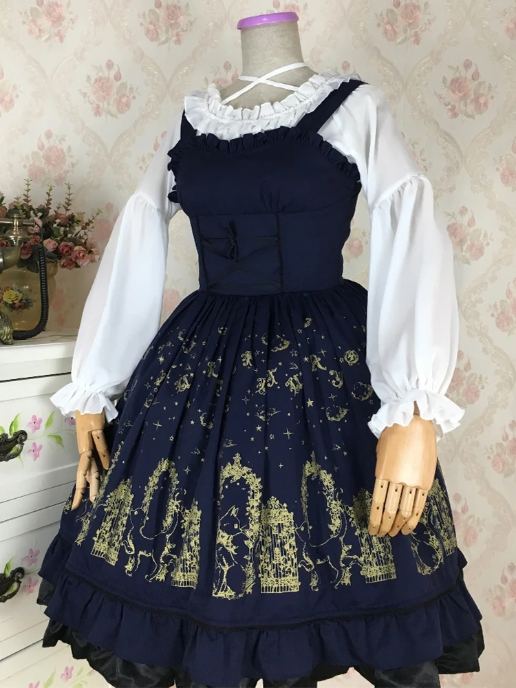 Chemisier gothique Lolita Vintage pour femmes, taille haute, manches longues, col bateau, chemise en mousseline de soie à volants, maillot de corps élégant, chemisier Lolita 8446