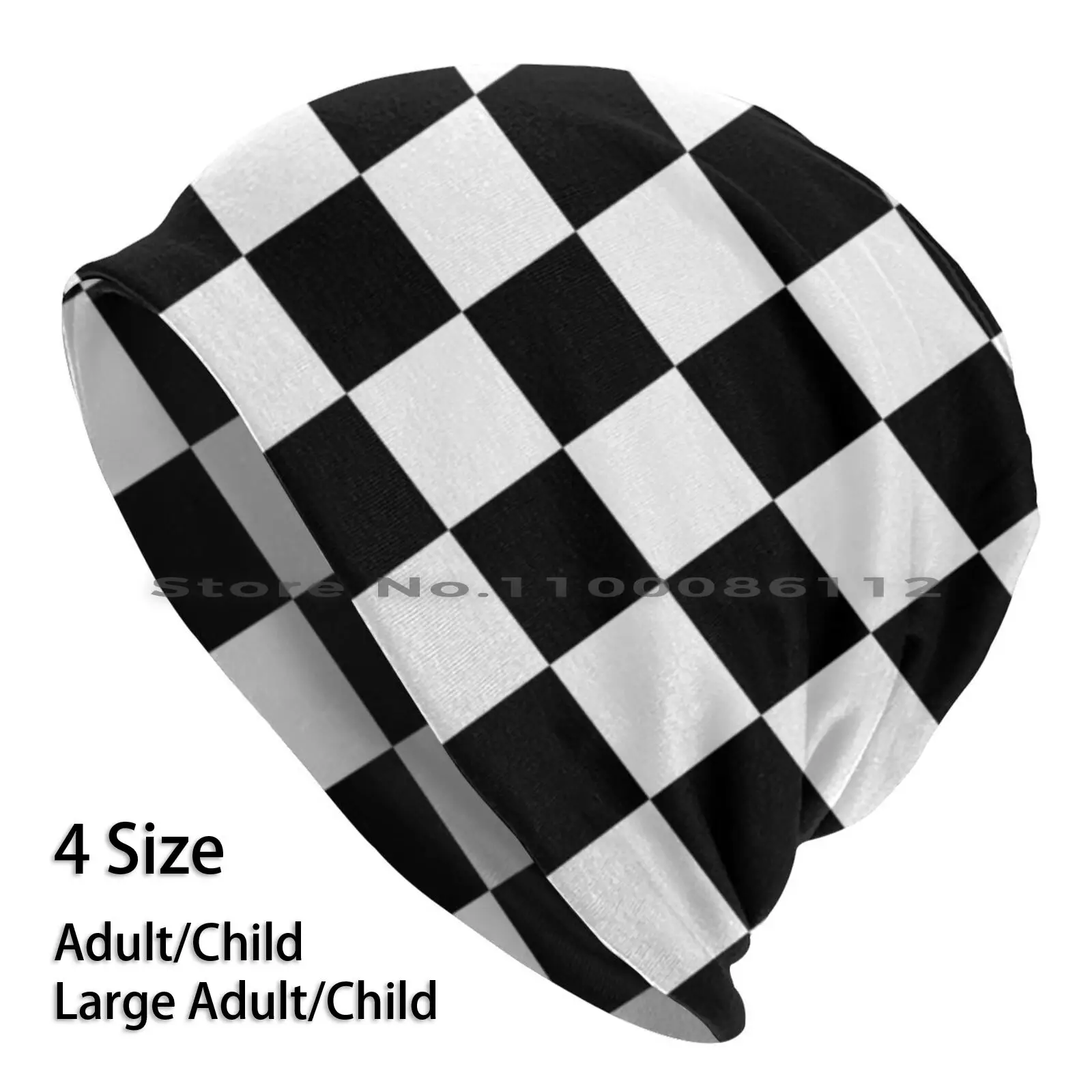 

Ska Music Black And White Check Socks Beanies Knit Hat Checks Checkered Chequered Socks Cheques Blocks Novelty Pattern Chess