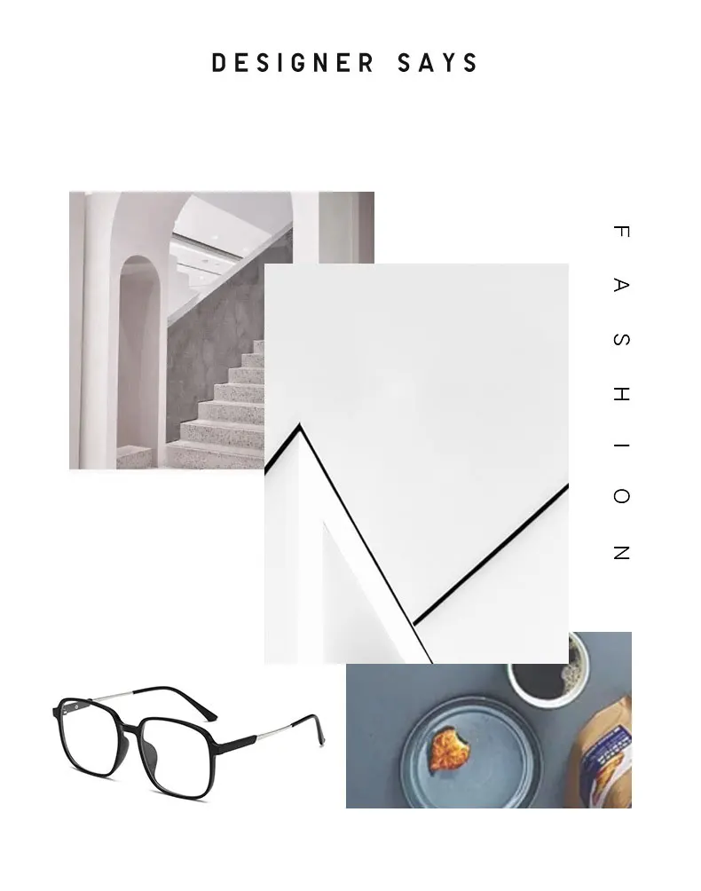 Retro Kunststoff Brillen Rahmen Unisex Vollrand Brillen Anti Blue Ray Myopie Gläser Neue Ankunft Heißer Verkauf Brille – Detail 2