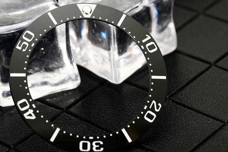 Accessori per orologi Seiko da 40 mm Tavolo subacqueo piccolo MM SBDC001/SBDC031 Nero e blu invece del nuovo anello luminoso in ceramica