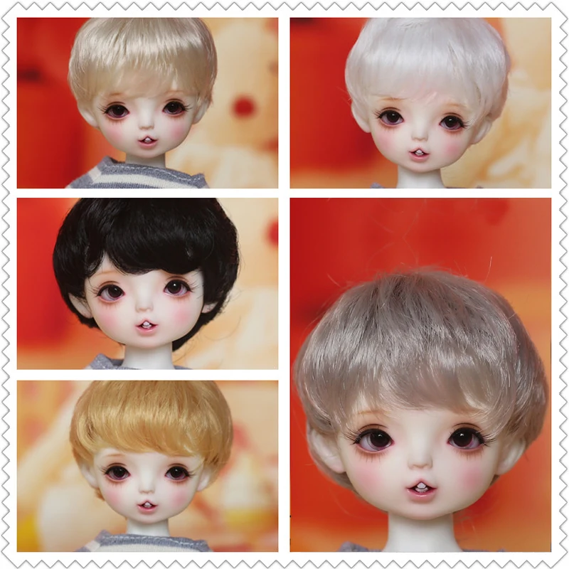 D03-P339 children toy BJD DD SD MSD 1/4 1/6 1/3 doll's Accessoriess wig high temperature wire colorful short hair 1pcs