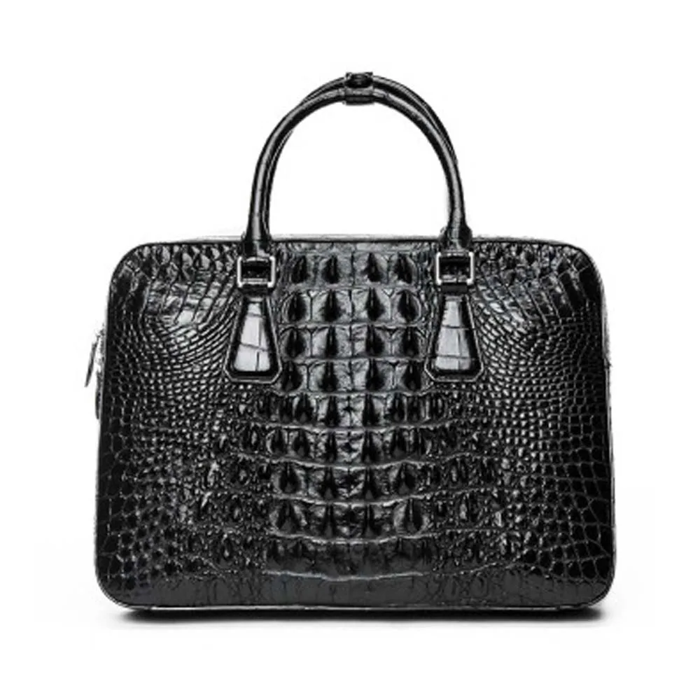 menggeka new crocodile bag men handbag  male  business  Men handbags  fashion  male briefcase  male  Thailand  Men's bags  brown