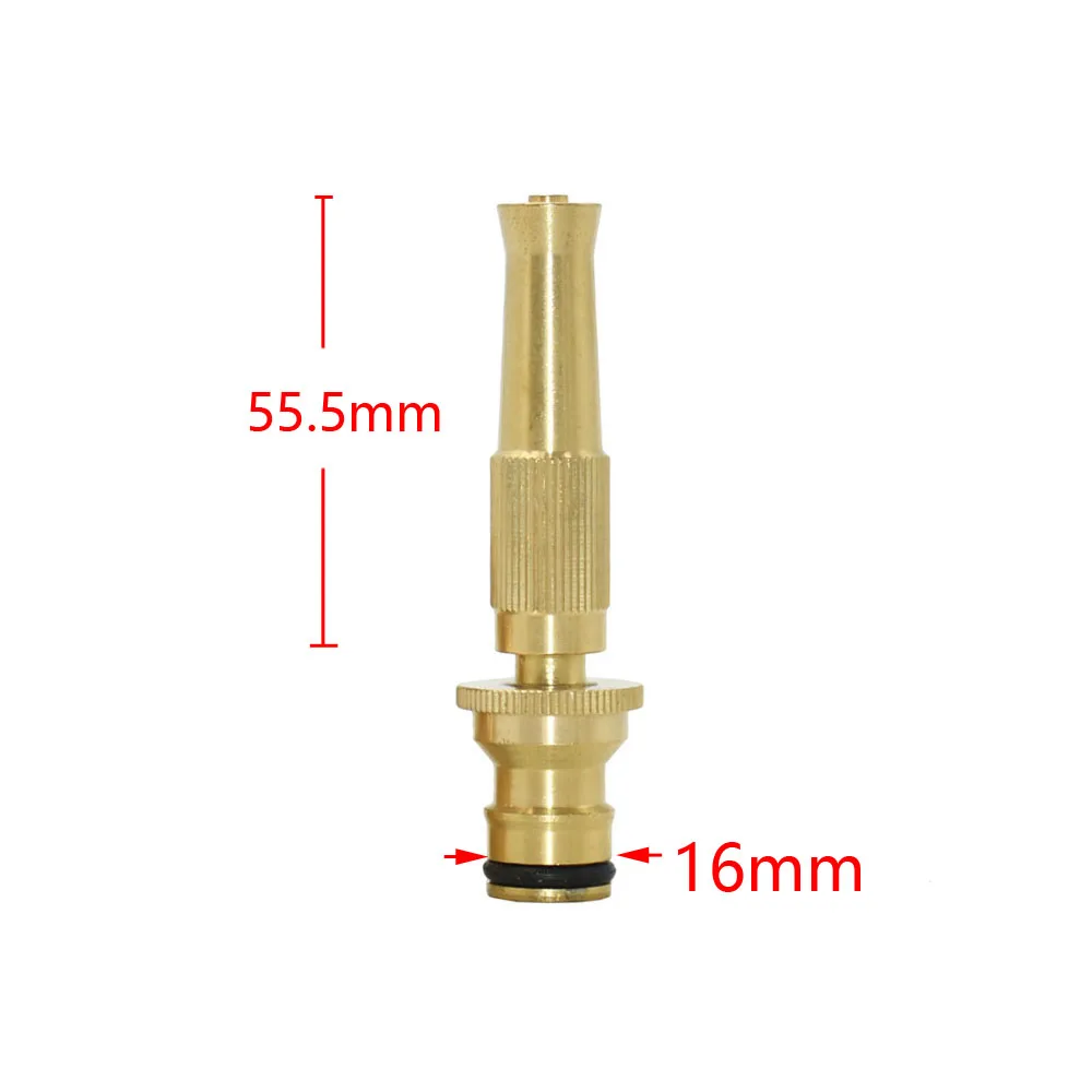 Copper High Pressure Nozzle Car Wash Watering Garden Hose Water Guns Adjustable Spray Hose Brass Sprinklers